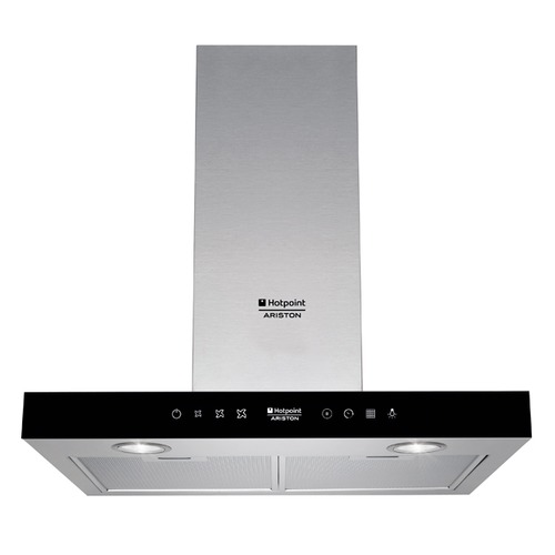 Вытяжка каминная Hotpoint-Ariston HLB 6.7 AT (CF) X/HA серебристый/коричневый управление: сенсорное