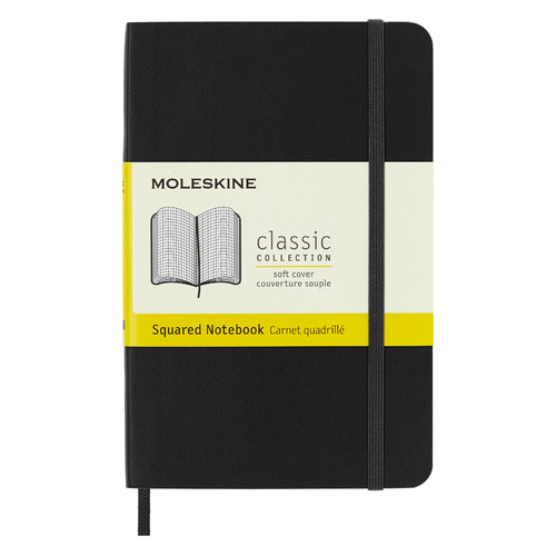Блокнот Moleskine CLASSIC SOFT Pocket 90x140мм 192стр. клетка мягкая обложка черный 9 шт./кор.
Блокнот Moleskine CLASSIC SOFT Pocket 90x140мм 192стр. клетка мягкая обложка черный 9 шт./кор.
