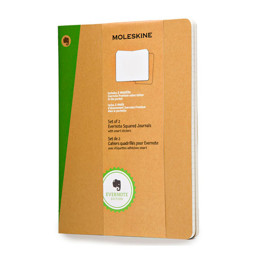 Блокнот Moleskine EVERNOTE XLarge 190х250мм обложка картон 120стр. клетка бежевый (2шт)
Блокнот Moleskine EVERNOTE XLarge 190х250мм обложка картон 120стр. клетка бежевый (2шт)