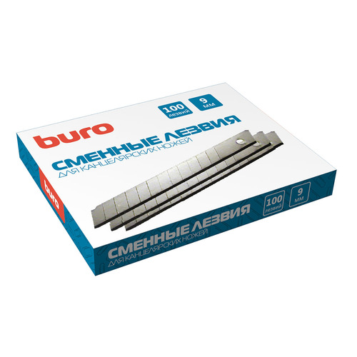 Лезвия для канцелярского ножа Buro 070001206 шир.лез.9мм (упак.:10шт) 10 шт./кор. Лезвия для канцелярского ножа Buro 070001206 шир.лез.9мм (упак.:10шт) 10 шт./кор.