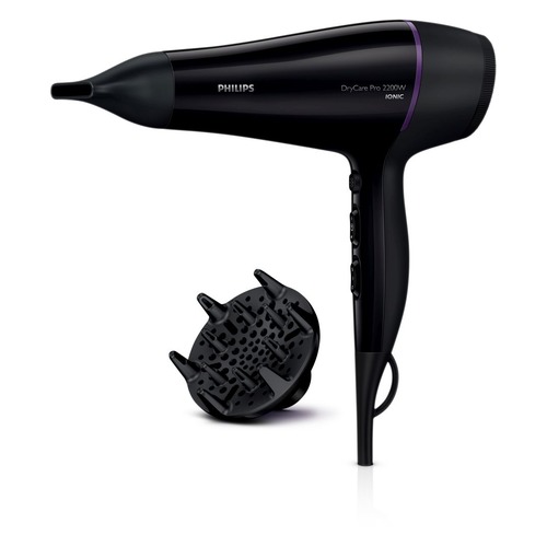 все цены на Фен PHILIPS DryCare BHD176/00, 2200Вт, черный онлайн