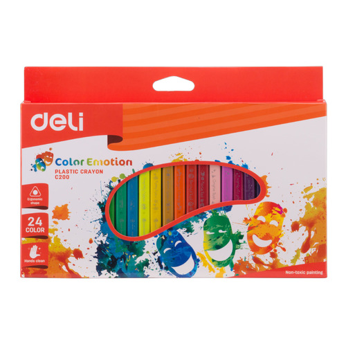 Упаковка мелков восковых DELI Color Emotion EC20020, трехгранные, 24 цвета 12 шт./кор.
Упаковка мелков восковых DELI Color Emotion EC20020, трехгранные, 24 цвета 12 шт./кор.