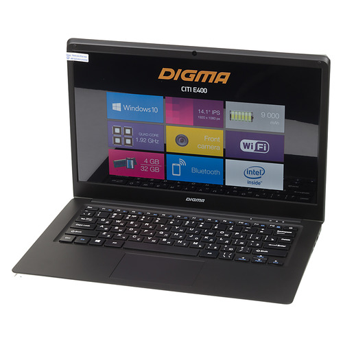 Ноутбук DIGMA CITI E400, 14.1", IPS, Intel Atom X5 Z8350 1.44ГГц, 4Гб, 32Гб SSD, Intel HD Graphics 400, Windows 10, ES4003EW, черный
Ноутбук DIGMA CITI E400, 14.1", IPS, Intel Atom X5 Z8350 1.44ГГц, 4Гб, 32Гб SSD, Intel HD Graphics 400, Windows 10, ES4003EW, черный
