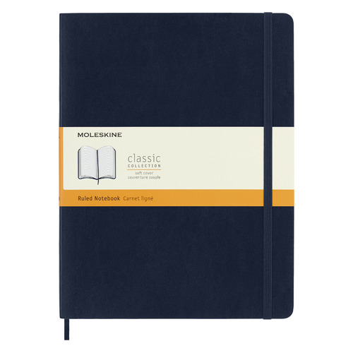 Блокнот Moleskine CLASSIC SOFT XLarge 190х250мм 192стр. линейка мягкая обложка синий сапфир 6 шт./кор.
Блокнот Moleskine CLASSIC SOFT XLarge 190х250мм 192стр. линейка мягкая обложка синий сапфир 6 шт./кор.