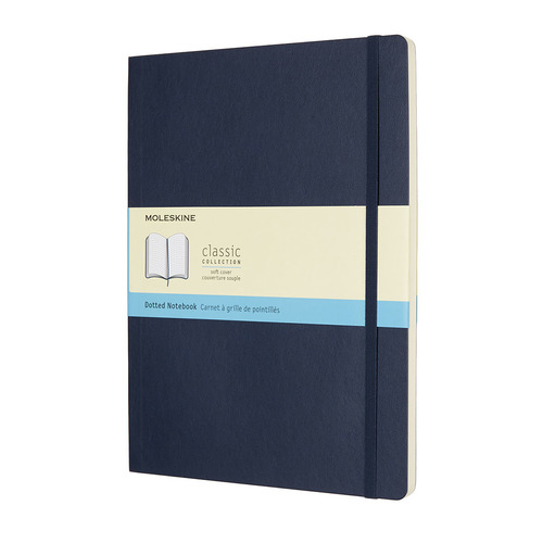 Блокнот Moleskine CLASSIC SOFT XLarge 190х250мм 192стр. пунктир мягкая обложка синий сапфир 6 шт./кор. Блокнот Moleskine CLASSIC SOFT XLarge 190х250мм 192стр. пунктир мягкая обложка синий сапфир 6 шт./кор.