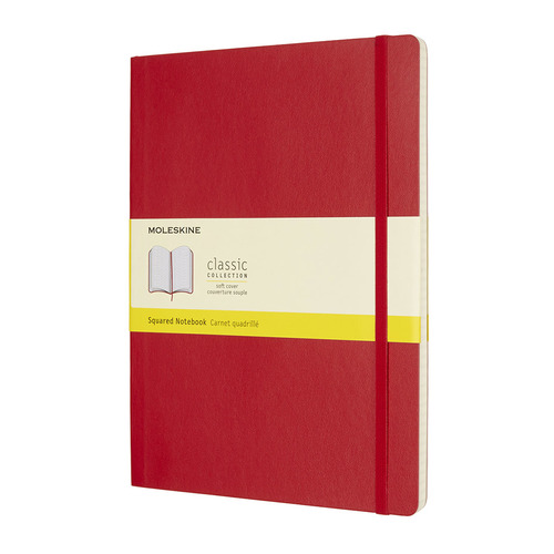 Блокнот Moleskine CLASSIC SOFT XLarge 190х250мм 192стр. клетка мягкая обложка красный 6 шт./кор. Блокнот Moleskine CLASSIC SOFT XLarge 190х250мм 192стр. клетка мягкая обложка красный 6 шт./кор.