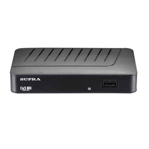 все цены на Ресивер DVB-T2 SUPRA SDT-77, черный онлайн