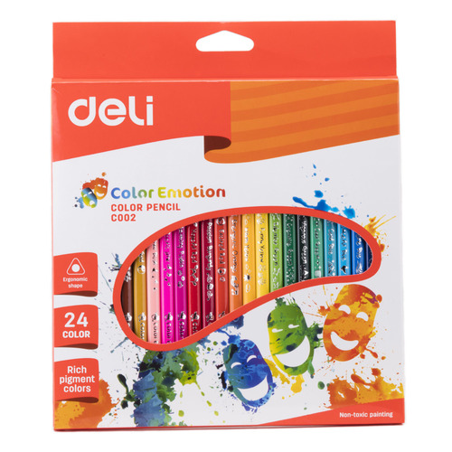 Карандаши Deli EC00220 EC00220, трехгранный, липа, 24 цв., коробка европодвес, 24шт 12 шт./кор., EC00220
Карандаши Deli EC00220 EC00220, трехгранный, липа, 24 цв., коробка европодвес, 24шт 12 шт./кор., EC00220