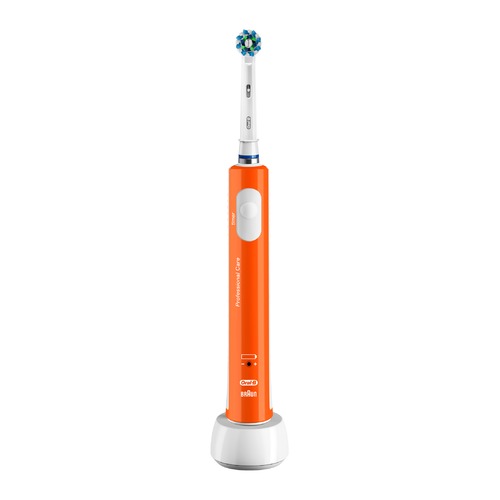 Электрическая зубная щетка ORAL-B CrossAction CrossAction PRO 450 оранжевый, Оранжевый и белый
Электрическая зубная щетка ORAL-B CrossAction CrossAction PRO 450 оранжевый, Оранжевый и белый