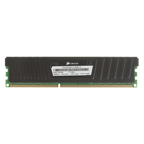 Модуль памяти Corsair CML8GX3M1A1600C10 DDR3 - 8ГБ 1600, DIMM, Ret, низкопрофильная, CML8GX3M1A1600C10
Модуль памяти Corsair CML8GX3M1A1600C10 DDR3 - 8ГБ 1600, DIMM, Ret, низкопрофильная, CML8GX3M1A1600C10