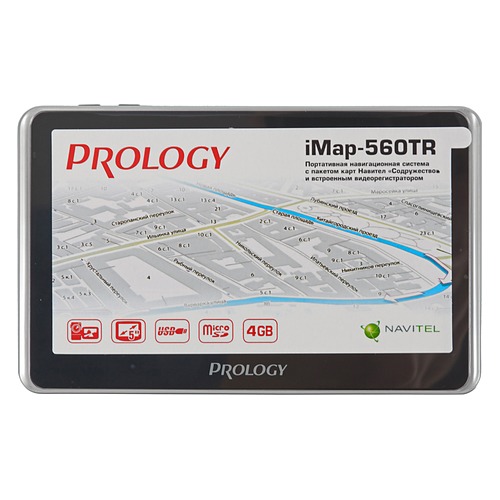 GPS навигатор PROLOGY iMAP-560TR, 5&quot;, авто, 4Гб, Navitel, черный
