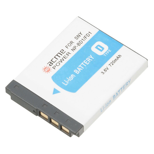 Аккумулятор ACMEPOWER AP-NP-BD1/FD1, Li-Ion, 3.7В, 700мAч, для компактных камер Sony CyberShot DSC-TX1/T90/T900/T77/T700/T500/T300/T200/T75/T70HDPR/T70/T2
Аккумулятор ACMEPOWER AP-NP-BD1/FD1, Li-Ion, 3.7В, 700мAч, для компактных камер Sony CyberShot DSC-TX1/T90/T900/T77/T700/T500/T300/T200/T75/T70HDPR/T70/T2