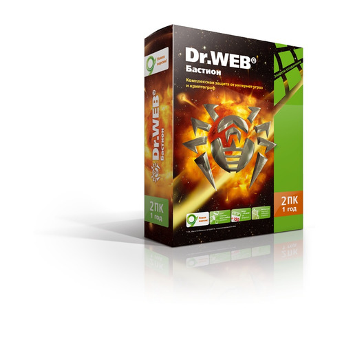 ПО DR.Web Security Space PRO + криптограф Atlansys Bastion 2 ПК 1 год Box (BHW-BR-12M-2-A3)