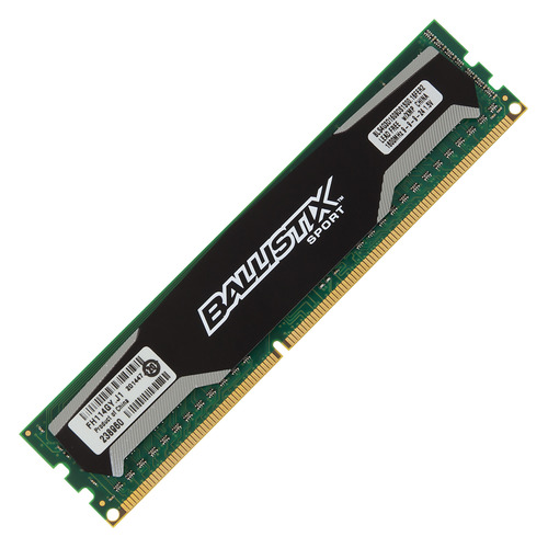 Модуль памяти CRUCIAL Ballistix Sport BLS4G3D1609DS1S00CEU DDR3 - 4Гб 1600, DIMM, Ret
Модуль памяти CRUCIAL Ballistix Sport BLS4G3D1609DS1S00CEU DDR3 - 4Гб 1600, DIMM, Ret
