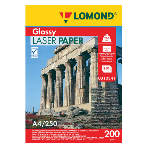 Бумага Lomond 0310341 A4/200г/м2/250л./белый глянцевое/глянцевое для лазерной печати
Бумага Lomond 0310341 A4/200г/м2/250л./белый глянцевое/глянцевое для лазерной печати