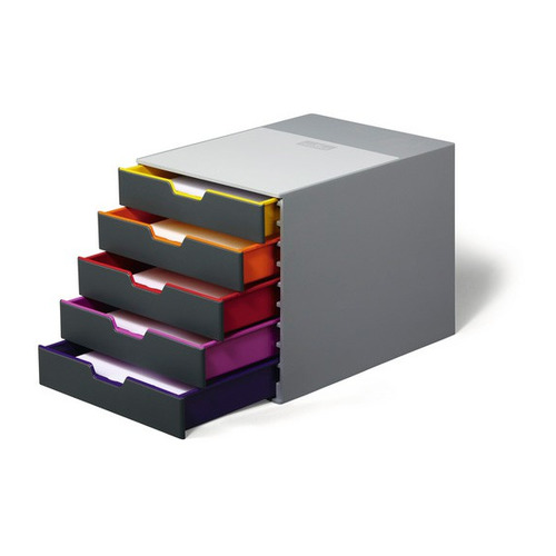 Бокс для документов Durable Varicolor 7605-27, 5 выдвижных ящиков, 292x280x356, ассорти / серый, 7605-27
Бокс для документов Durable Varicolor 7605-27, 5 выдвижных ящиков, 292x280x356, ассорти / серый, 7605-27