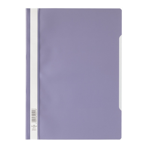 Папка-скоросшиватель Durable 2573-12 A4 прозрач.верх.лист ПВХ фиолетовый 50 шт./кор.