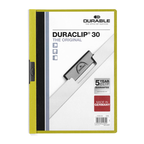 Упаковка папок с фигурным клипом DURABLE Duraclip 2200-05, прозрач. верх.лист, A4, 1-30 лист., зеленый 25 шт./кор.
Упаковка папок с фигурным клипом DURABLE Duraclip 2200-05, прозрач. верх.лист, A4, 1-30 лист., зеленый 25 шт./кор.