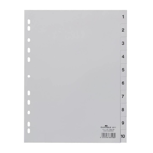 Упаковка разделителей индексных DURABLE 6511-10, A4, пластик, 10 индексов 1-10 25 шт./кор.
Упаковка разделителей индексных DURABLE 6511-10, A4, пластик, 10 индексов 1-10 25 шт./кор.