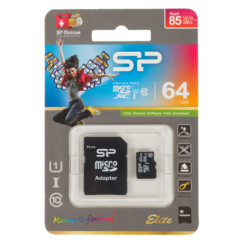 Карта памяти microSDXC UHS-I SILICON POWER 64 ГБ, 85 МБ/с, Class 10, SP064GBSTXBU1V10SP, 1 шт., переходник SD, SP064GBSTXBU1V10SP
Карта памяти microSDXC UHS-I SILICON POWER 64 ГБ, 85 МБ/с, Class 10, SP064GBSTXBU1V10SP, 1 шт., переходник SD, SP064GBSTXBU1V10SP