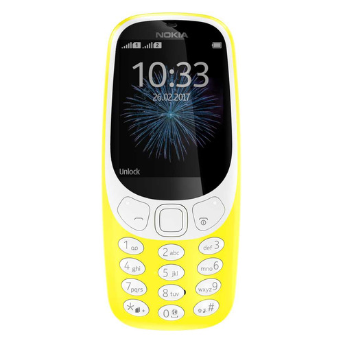 фото Мобильный телефон nokia 3310 dual sim 2017, желтый