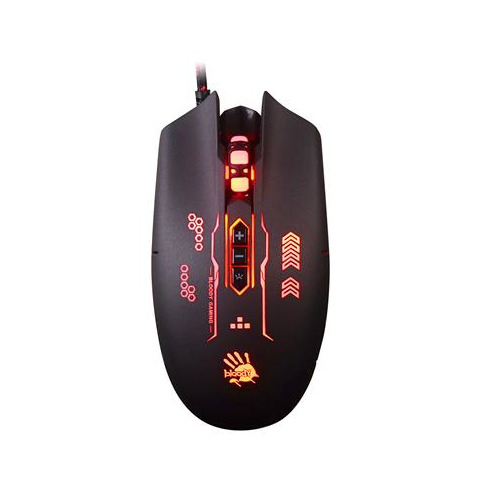

Мышь A4 Bloody Q80B, игровая, оптическая, проводная, USB, черный