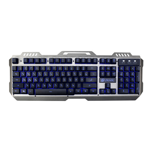 

Клавиатура Oklick 790G IRON FORCE, USB, темно-серый + черный [1012161], 790G IRON FORCE