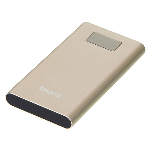 

Внешний аккумулятор (Power Bank) BURO RA-10000-QC3.0-I&O, 10000мAч, золотистый