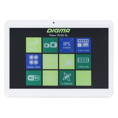 

Планшет DIGMA Plane 1572N 3G, 2GB, 16GB, 3G, Android 7.0 серебристый [ps1187mg]