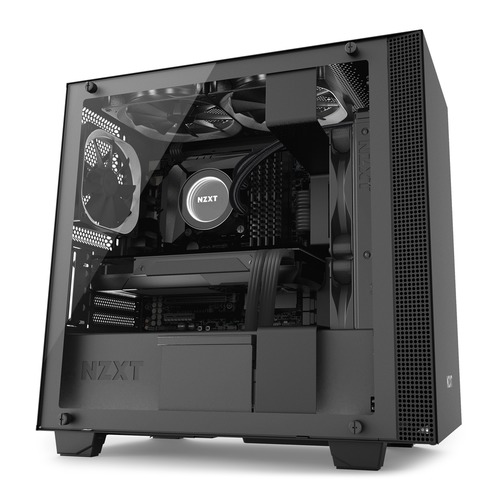 

Корпус mATX NZXT H400i CA-H400W-BB, Mini-Tower, без БП, черный