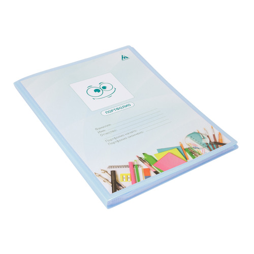 

Упаковка папок-портфолио с 40шт прозр. вклад. БЮРОКРАТ прозр. вклад. Gems GEMPP40AZURE, A4, пластик, 0.7мм, голубой топаз 10 шт./кор.