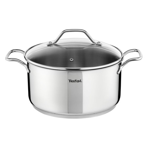 фото Кастрюля tefal intuition a7024685, 4.9л, с крышкой, серебристый [2100102523]