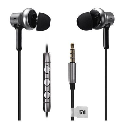 фото Наушники с микрофоном xiaomi mi in-ear pro hd, 3.5 мм, вкладыши, серебристый/черный [zbw4369ty]