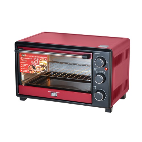 

Мини-печь GFGRIL GFO-23 Convection Plus, красный, Красный/ черный