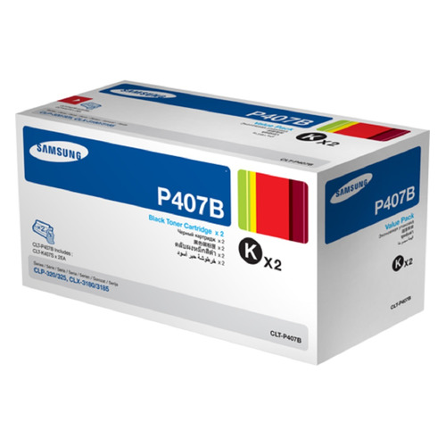 

Картридж (двойная упаковка) Samsung CLT-P407B, черный / SU385A, CLT-P407B