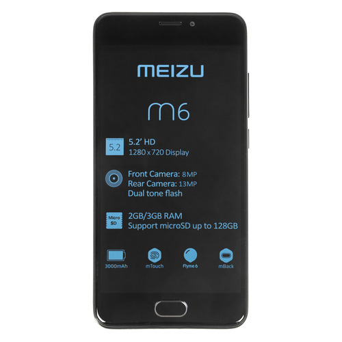 

Смартфон MEIZU M6 32Gb, M711H, черный