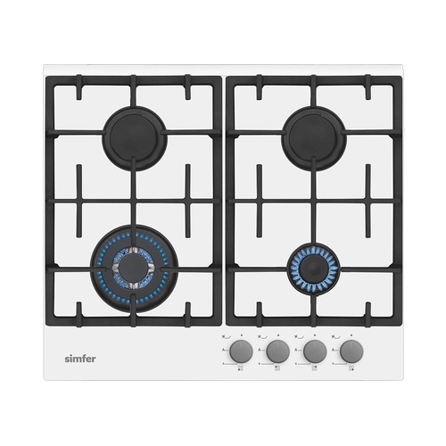 

Варочная панель SIMFER H60H40W511, независимая, стекло белое