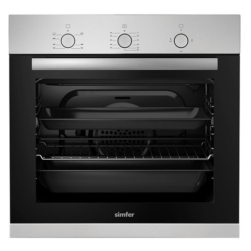 

Духовой шкаф SIMFER B 6GM 12011, серебристый