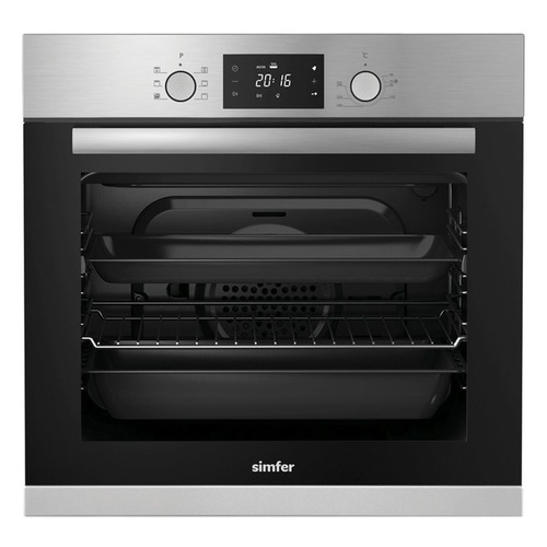 

Духовой шкаф SIMFER B 6EM 68011, серебристый