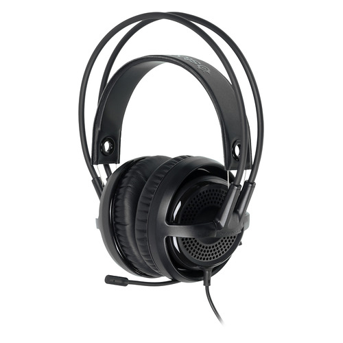 

Гарнитура игровая STEELSERIES Siberia P300, для компьютера и игровых консолей, мониторы, черный [61359]