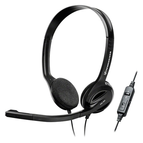 

Гарнитура SENNHEISER PC 36 Call Control, для контактных центров, накладные, черный [504523]