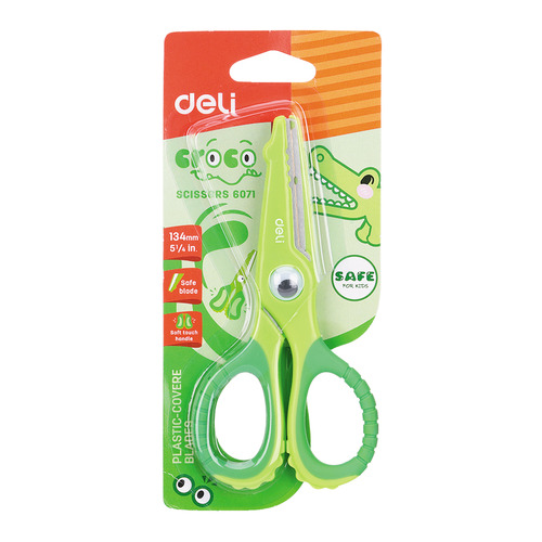 

DELI E6071 Croco детские, 134мм, сталь, ассорти, блистер 12 шт./кор.