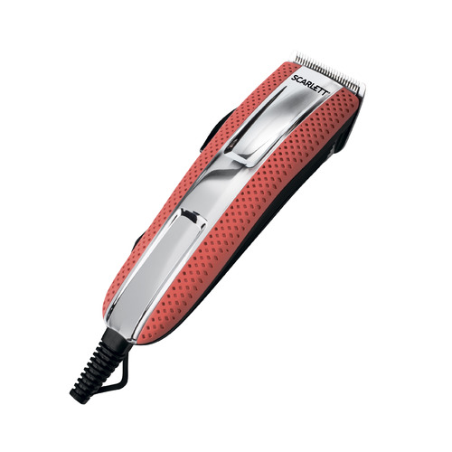 

Машинка для стрижки SCARLETT SC-HC63C15, красный/серебристый