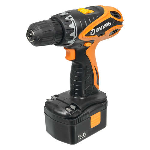 

Дрель-шуруповерт ВИХРЬ ДА-14,4-2, 1.3Ач [72/14/3]