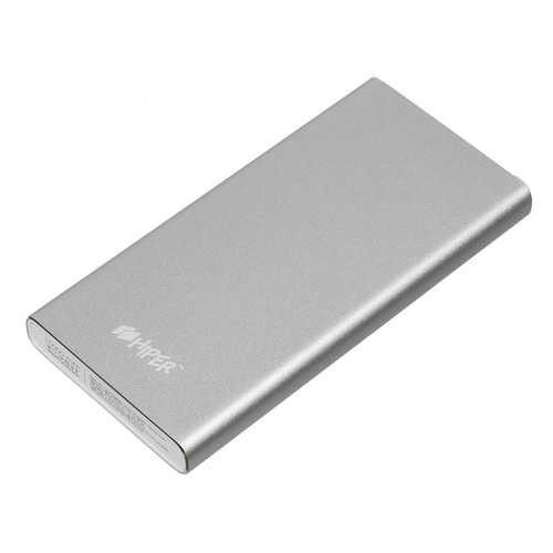 фото Внешний аккумулятор (power bank) hiper mpx10000, 10000мaч, серебристый [mpx10000 silver]