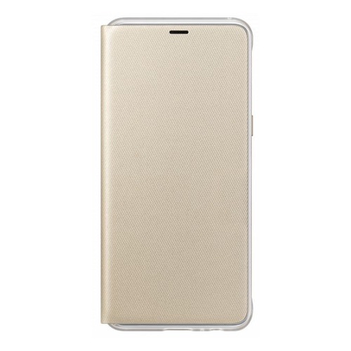 

Чехол (флип-кейс) SAMSUNG Neon Flip Cover, для Samsung Galaxy A8+, золотистый [ef-fa730pfegru]
