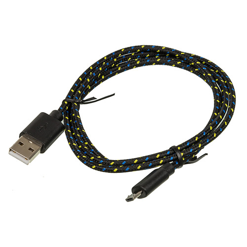 

Кабель HAMA FOB-20074 Cotton, micro USB B (m), USB A(m), 1м, черный [00020074]
