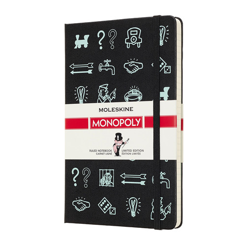 

Блокнот Moleskine LE MONOPOLY Large 130х210мм 240стр. линейка прошитый Icons