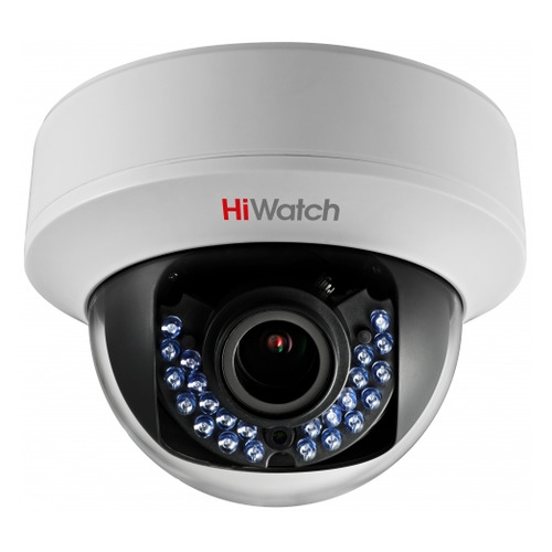 

Камера видеонаблюдения HIKVISION HiWatch DS-T107, 720p, 2.8 - 12 мм, белый, DS-T107