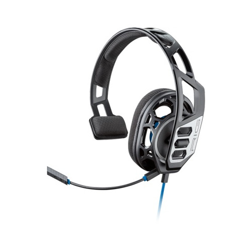 

Гарнитура игровая PLANTRONICS RIG 100HS, для компьютера и игровых консолей, накладные, черный / синий [209190-05]